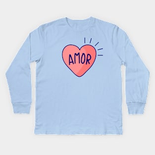 Amor - Love Kids Long Sleeve T-Shirt